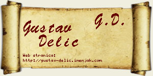 Gustav Delić vizit kartica